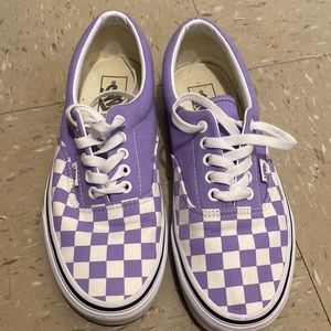 Lavender and white Vans size 7.5